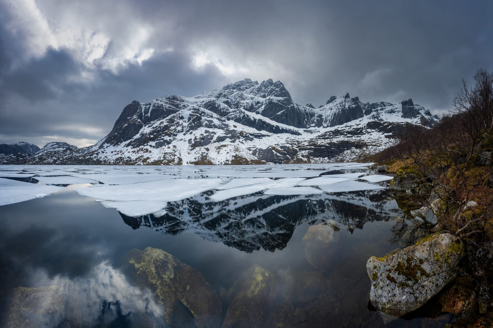 Beneath the Ice — Norway, fine art landscape photograph by Carlos Rodríguez Pacheco